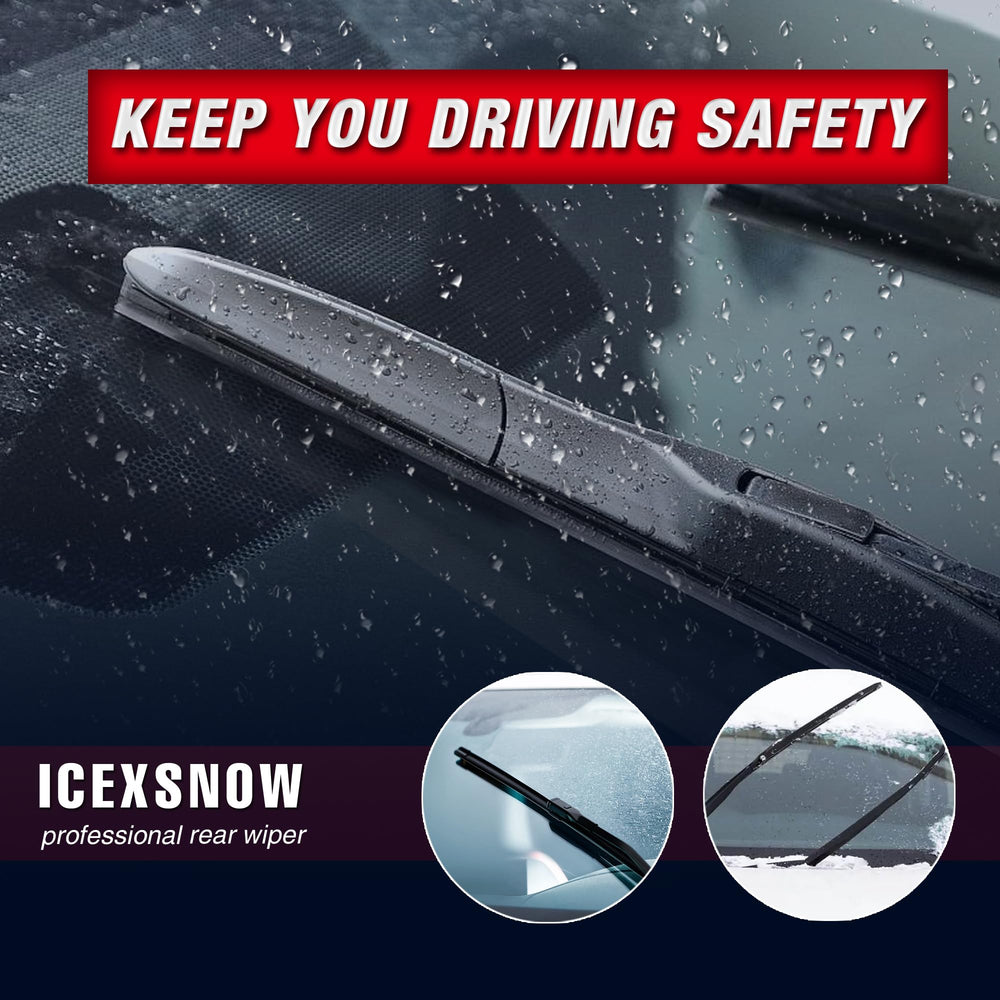 Icexsnow easy installation wiper blades for quick windshield replacement.