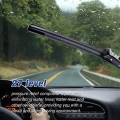 icexsnow blade-on-windshield close-up with smooth, quiet wipe