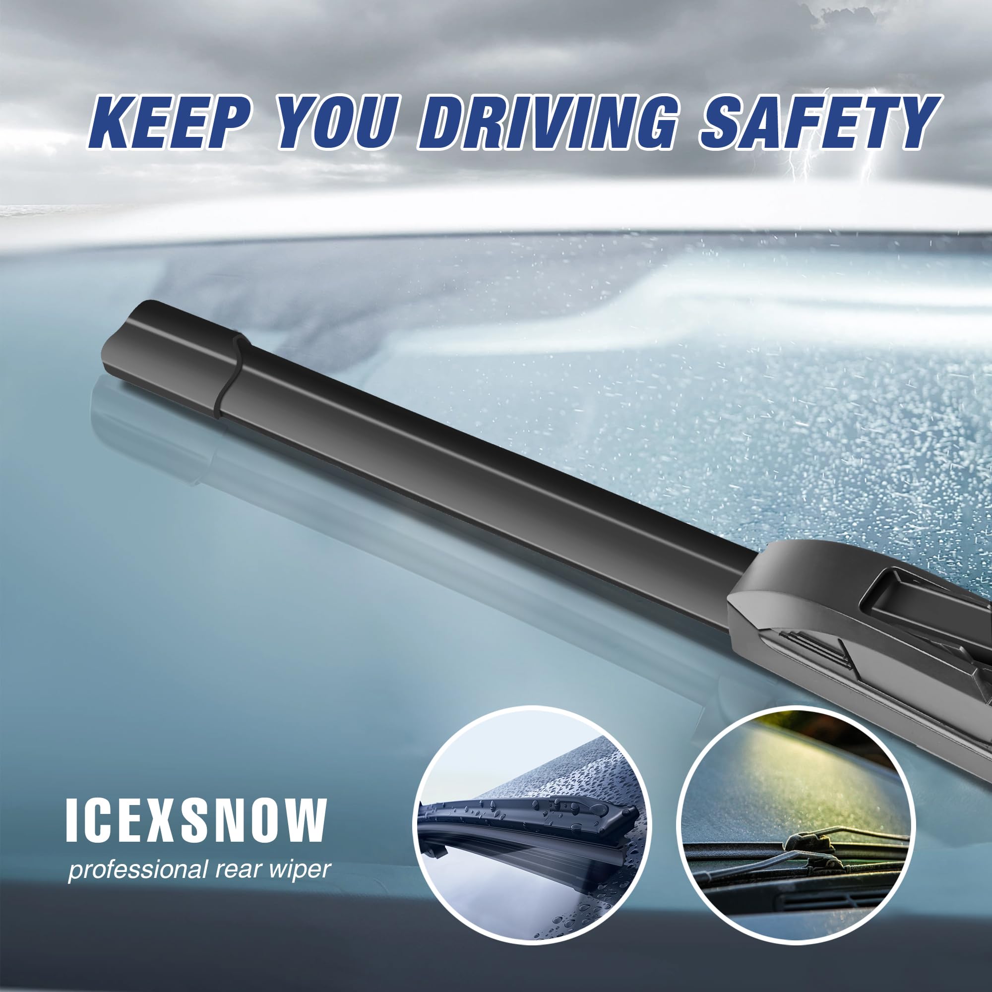 Durable and quiet operation under varying temperatures for Ford Fusion wipers
