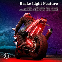 icicar underglow dynamic colors showcase vibrant, customizable motorcycle lighting.