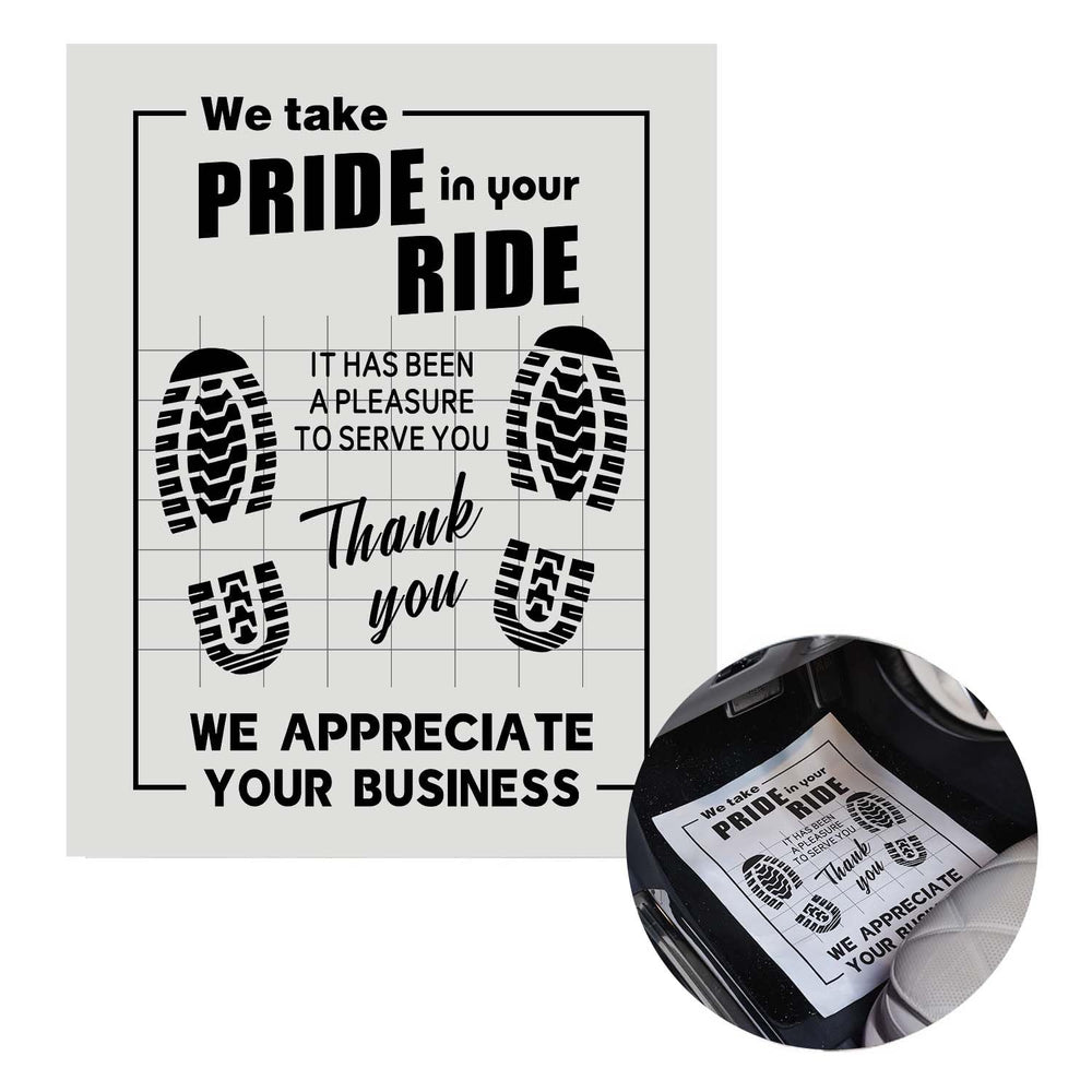 Ickimee paper floor mats for cars folded and ready to install protecting upholstery