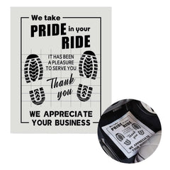 Ickimee paper floor mats for cars folded and ready to install protecting upholstery