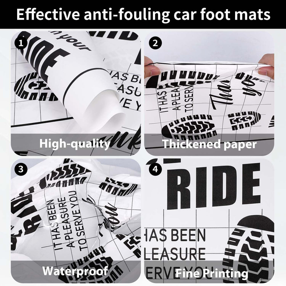 Ickimee waterproof kraft paper floor mats—spill protection for daily car use.