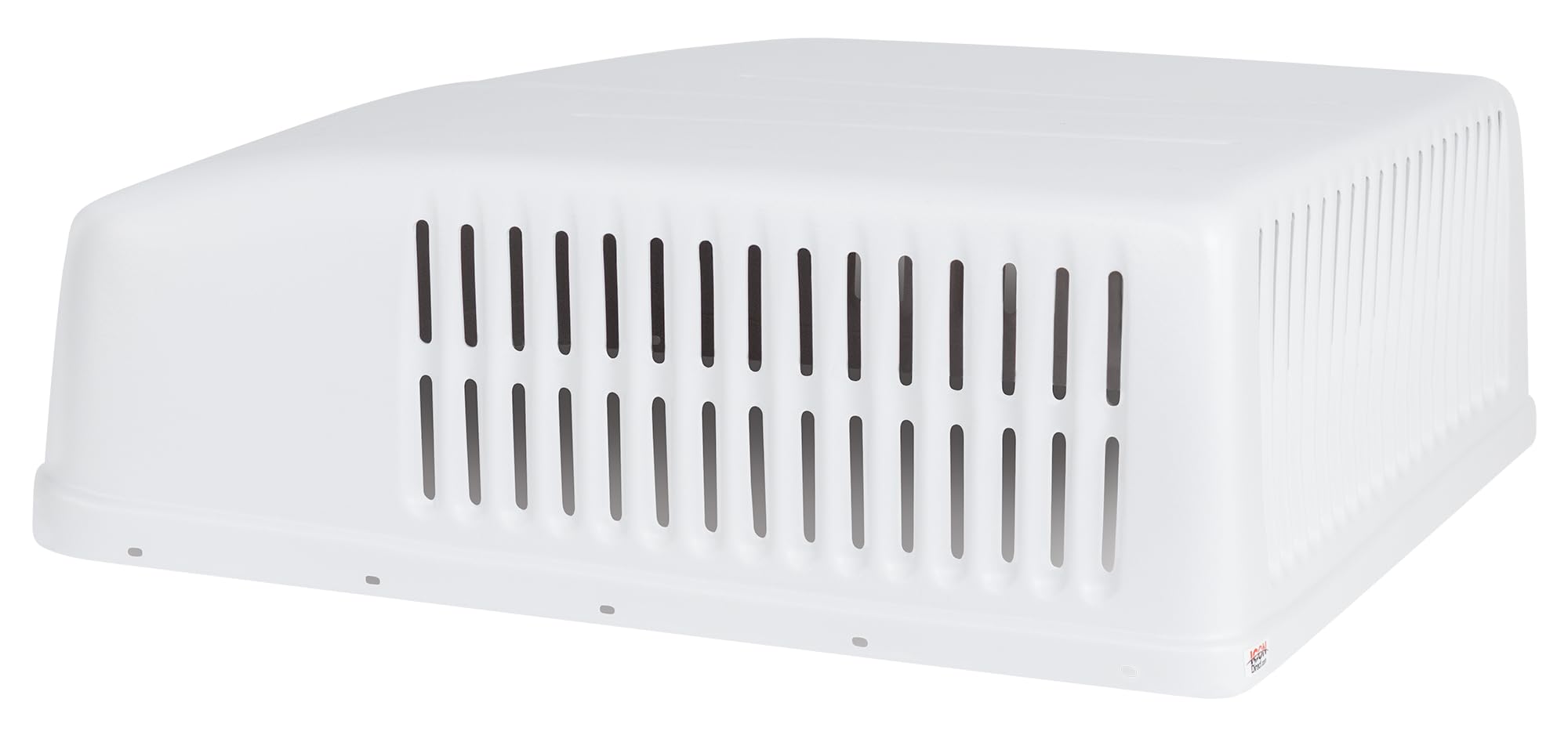 Aerodynamic design optimizes airflow around the roof unit.