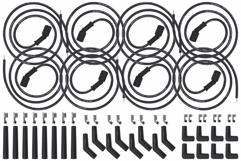 ICT Billet 5ft universal spark plug wires with spiral core for LS LT engines
