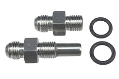 ICT Billet front port fitting for 4L80E enables clean AN line routing to the cooler
