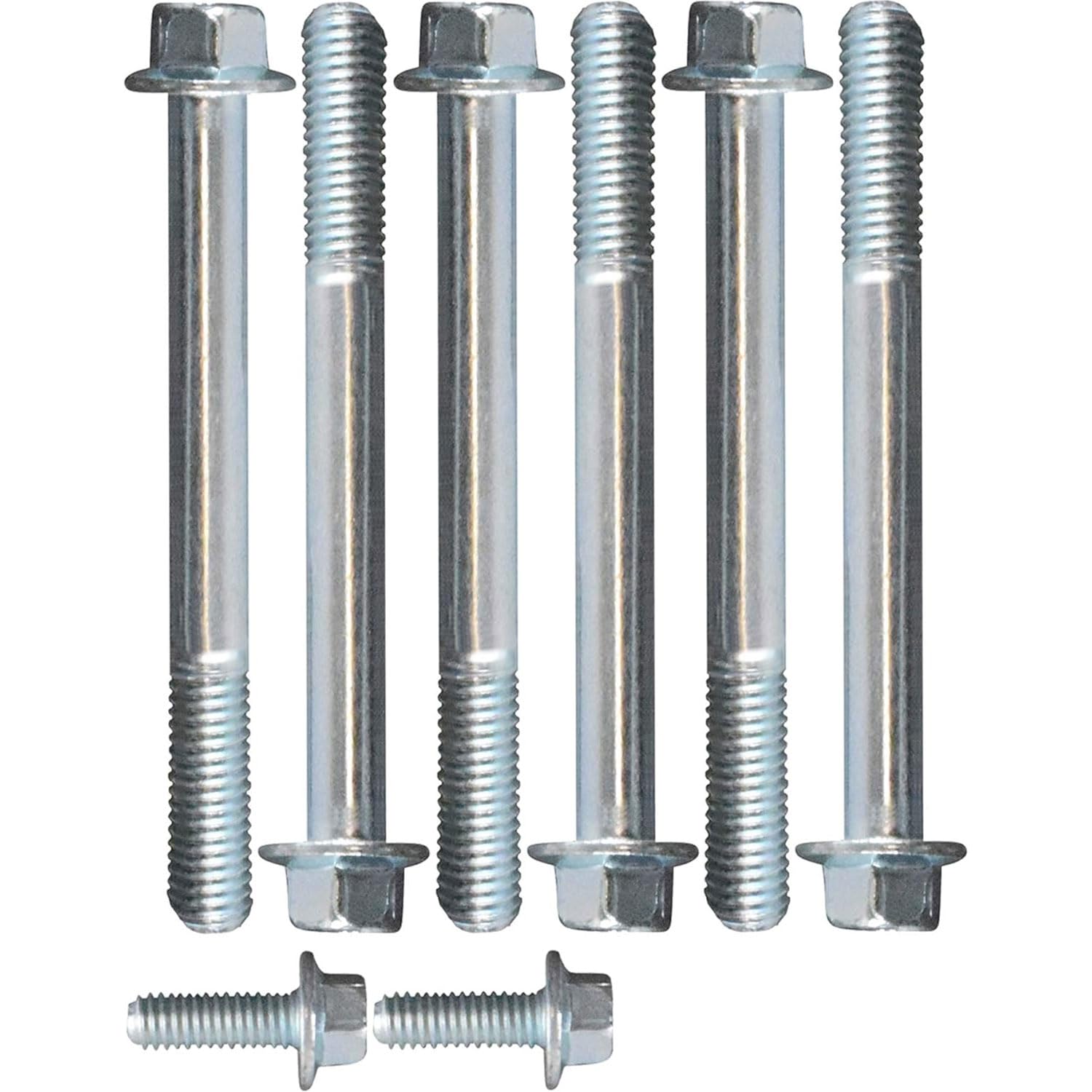 ICT Billet LS bolt kit flanged-head close-up highlights washer-free installation.