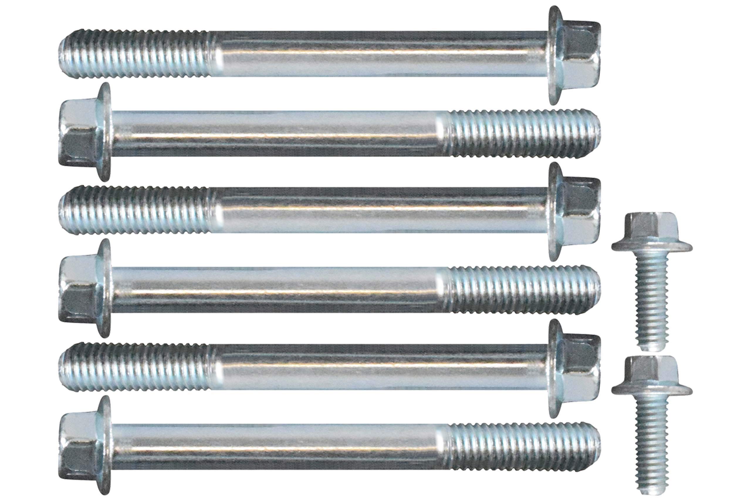 ICT Billet LS bolt kit packaging shows zinc-coated bolts for corrosion resistance.