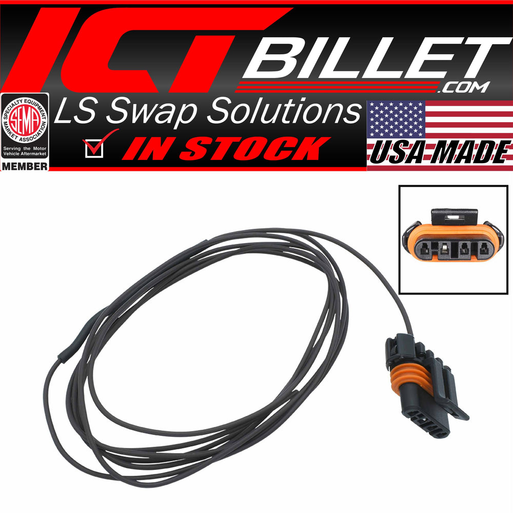 ICT Billet USA-made TXL wire pigtail showing OEM-grade insulation