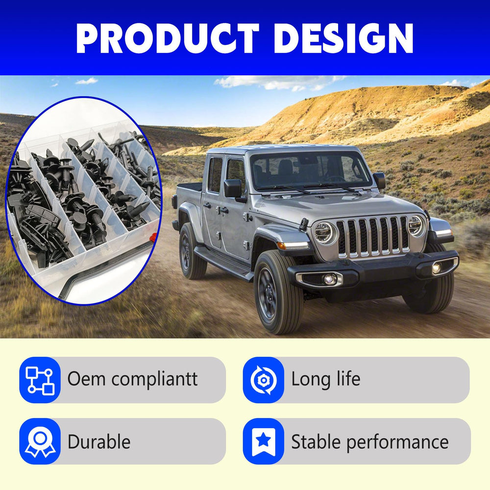Icyhaws durable black nylon construction for long-lasting Jeep clips