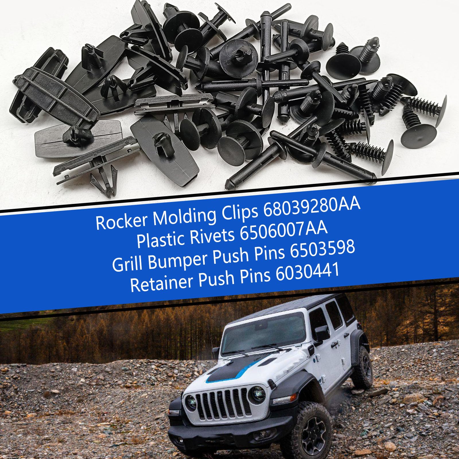 Icyhaws grill bumper push pins secure grille and bumper components with simple fit