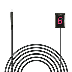 Idea gear indicator front view showing plug-and-play connection for Honda motorcycles
