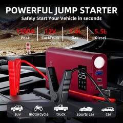 IDEAPLAY J8 digital display monitoring charge level for reliability.