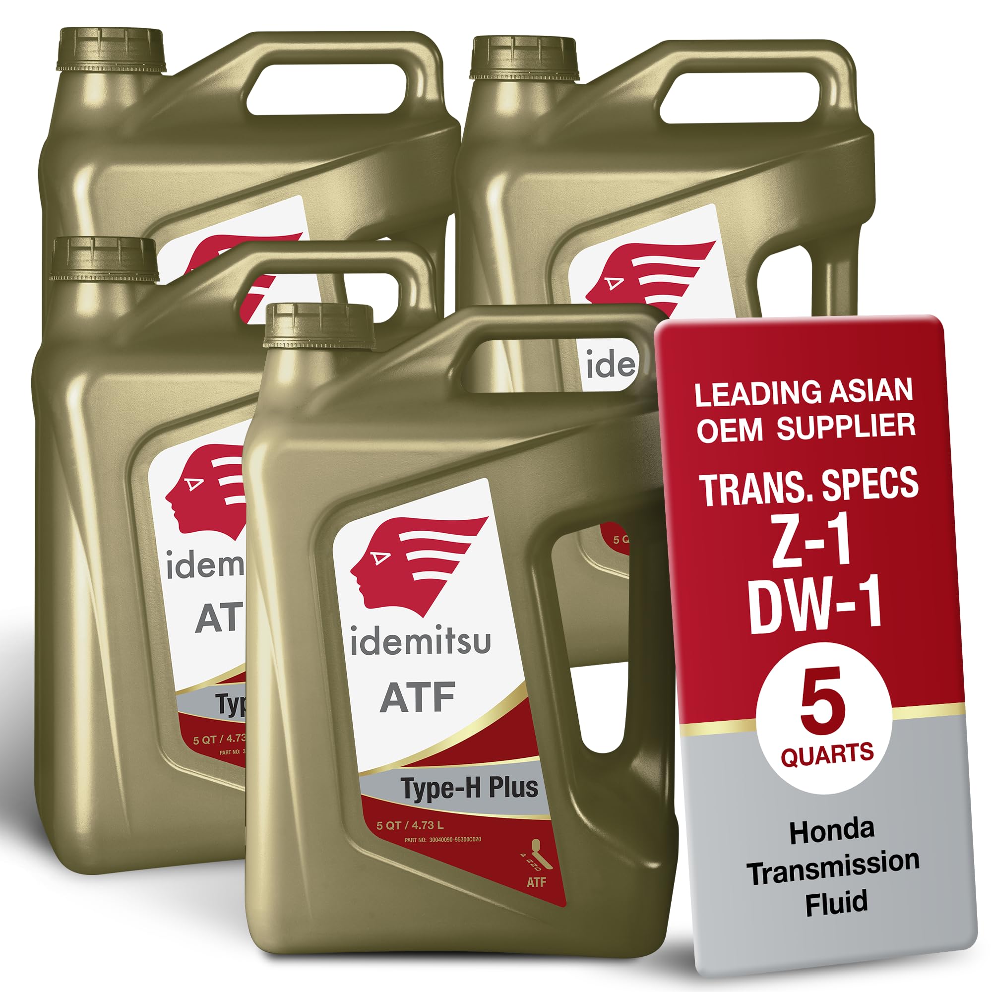 Idemitsu ATF Type H-Plus bottle promotes Honda/Acura compatibility.