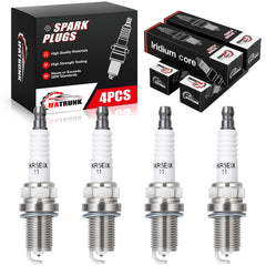 IFATRUNK Iridium spark plugs 4-pack top view for smooth ignition.