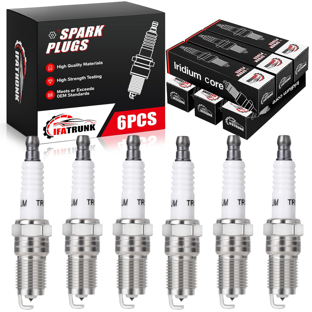 IFATRUNK iridium spark plugs close-up shows a durable electrode for longevity.