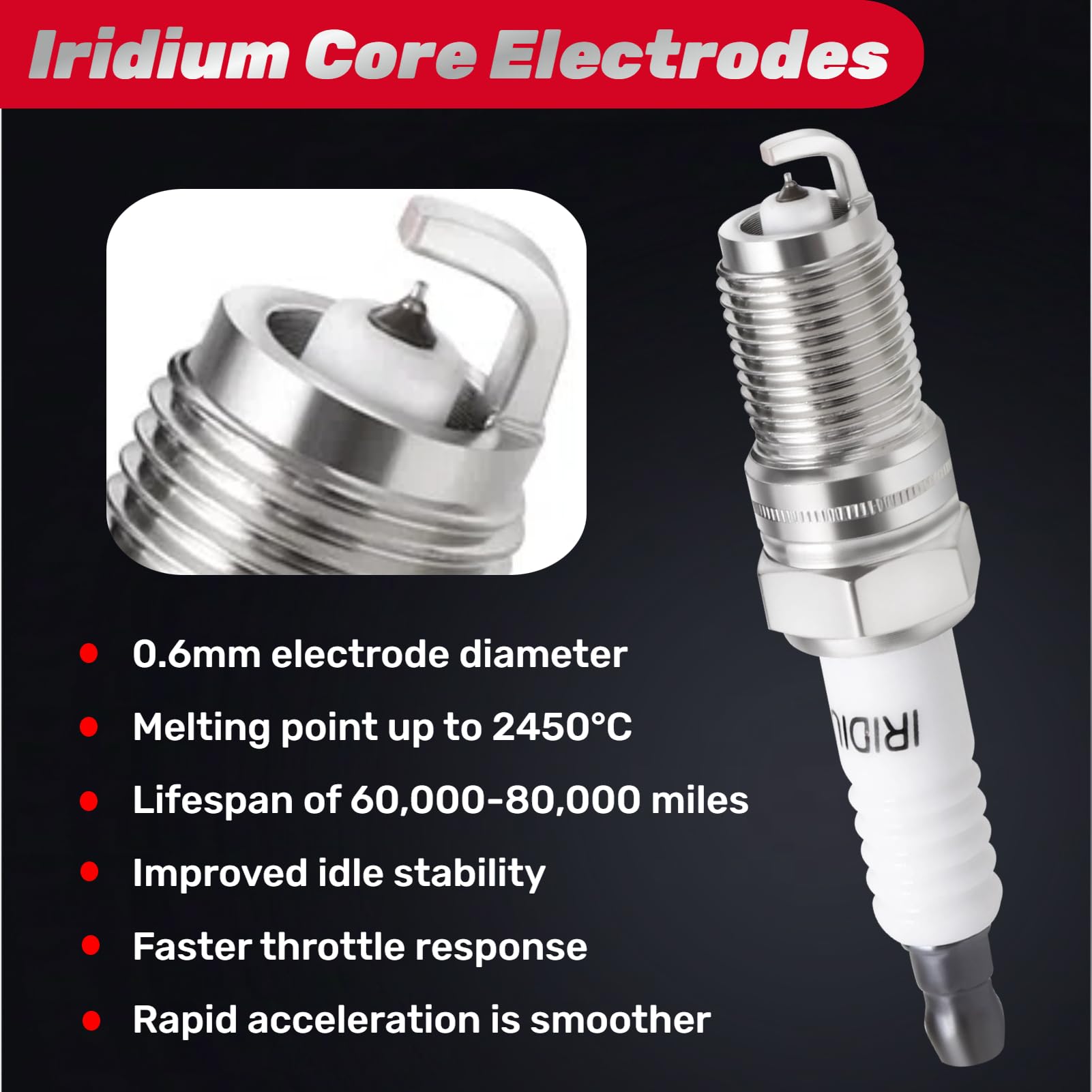 IFATRUNK Iridium spark plugs compatible with GM trucks and SUVs.