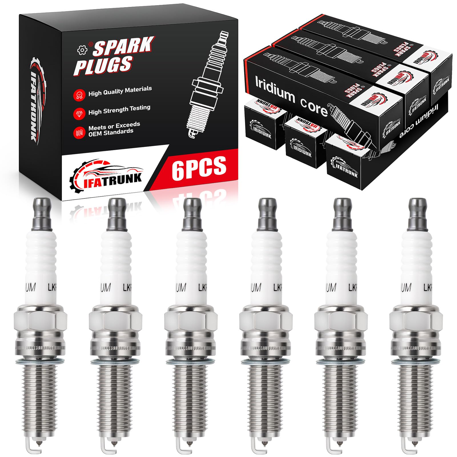 IFATRUNK XP5701 iridium spark plugs pack for broad vehicle compatibility.