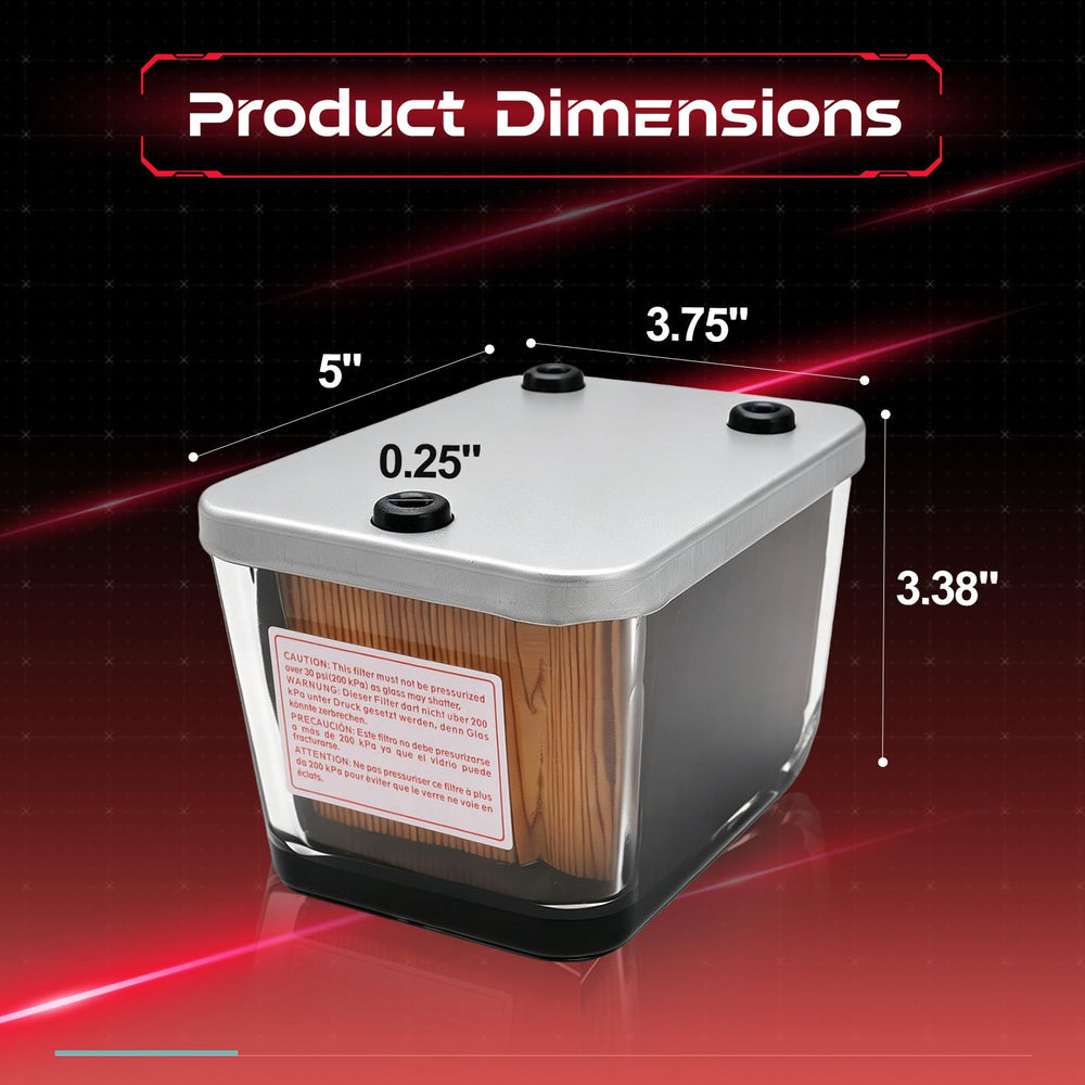 iFJF AR50041 40 micron filter element capturing fine contaminants to protect the fuel system
