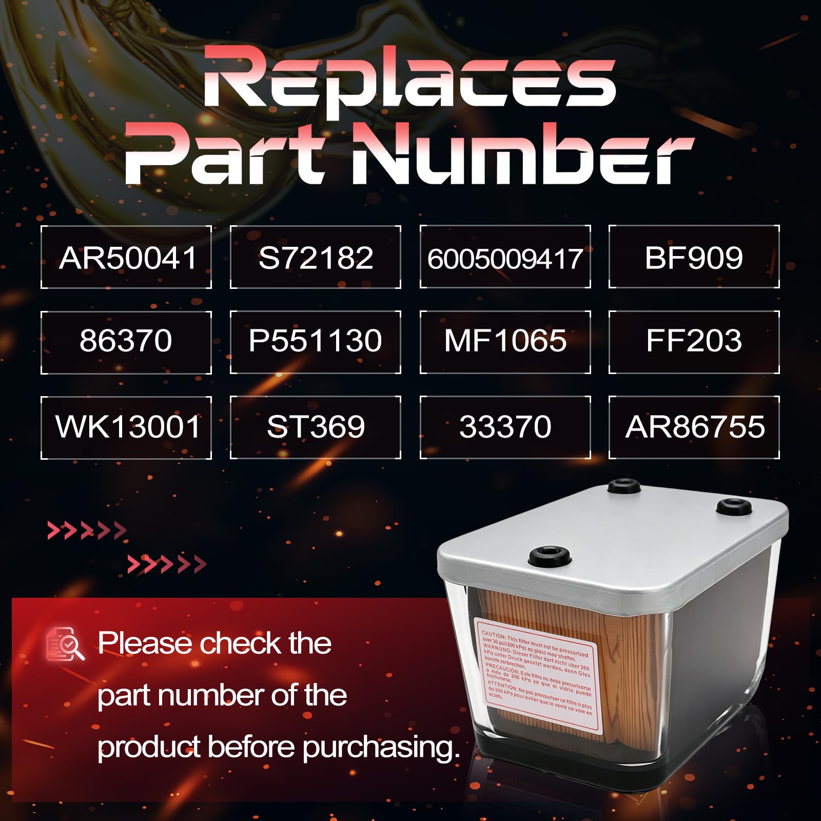 iFJF AR50041 optimized design supports clean fuel flow and steady performance