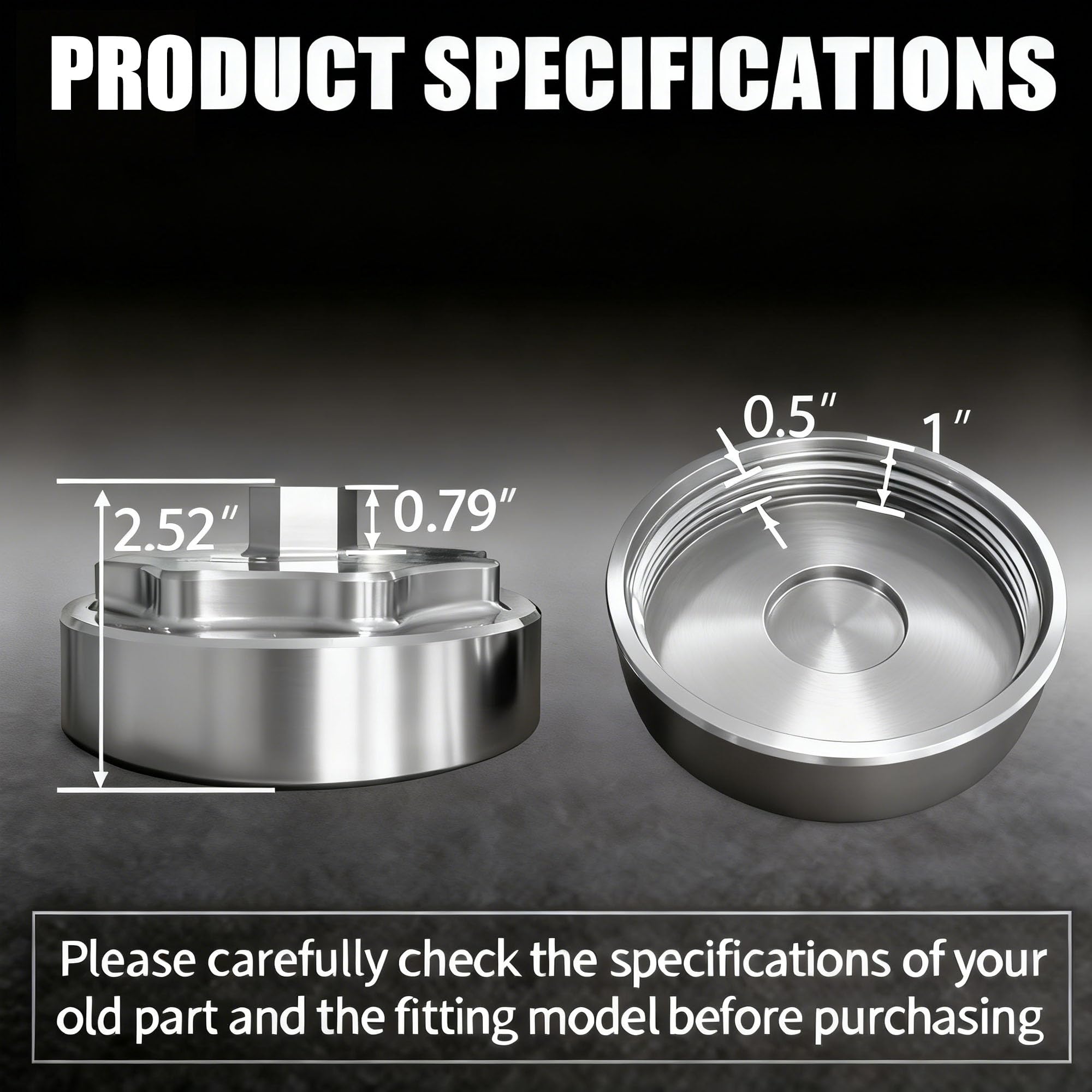 iFJF billet aluminum cap CNC precision for durable, leak-resistant performance.