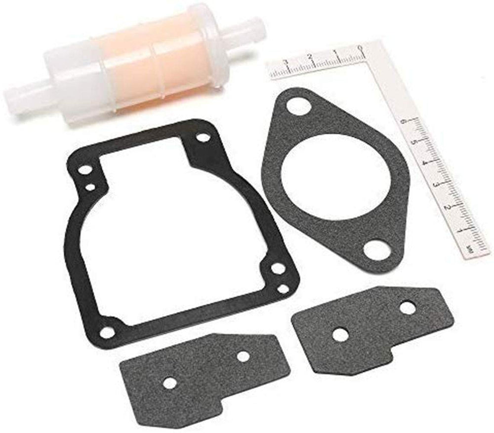 iFJF carburetor rebuild kit on workbench illustrates straightforward installation