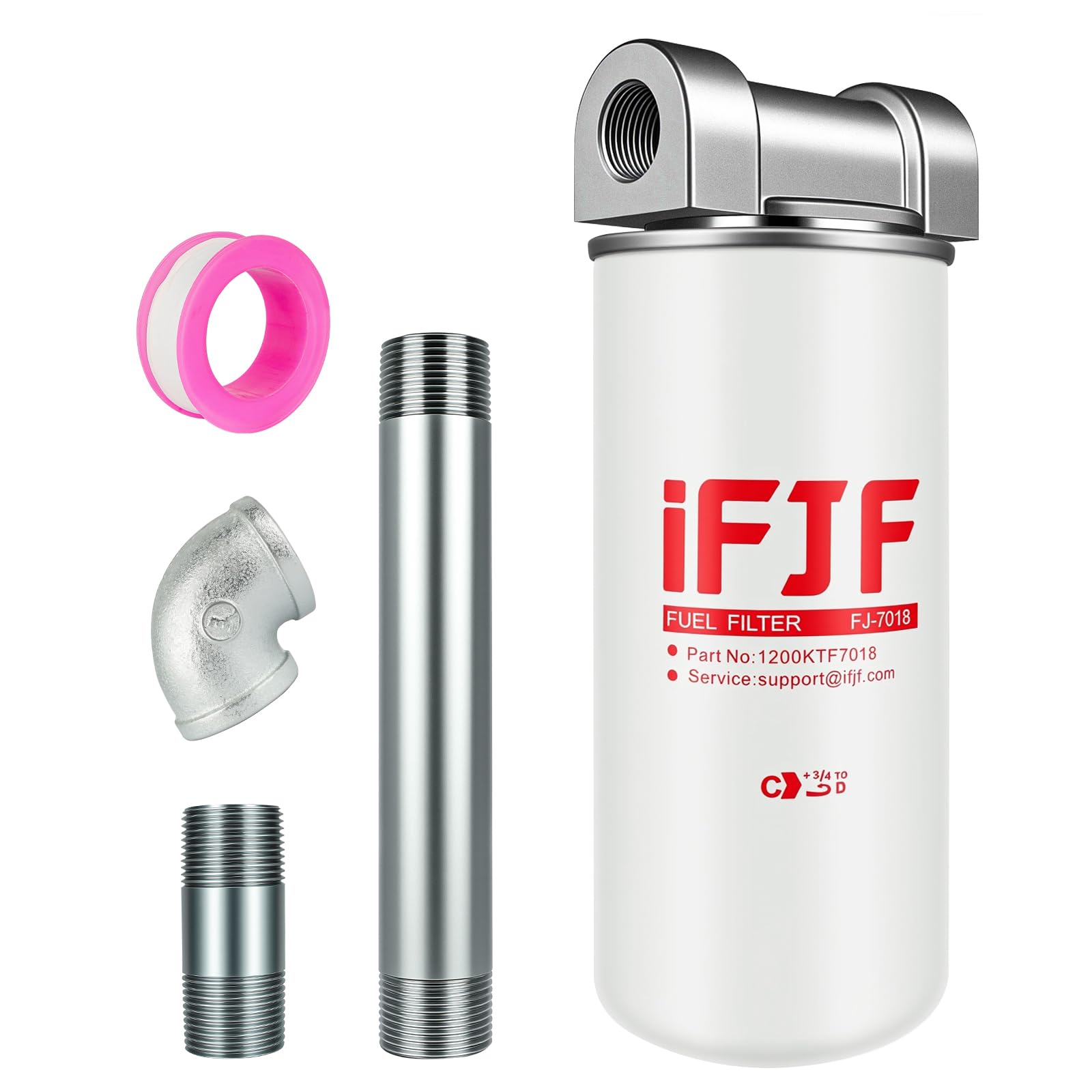 iFJF fuel filter kit assembly ready for quick installation and filtration