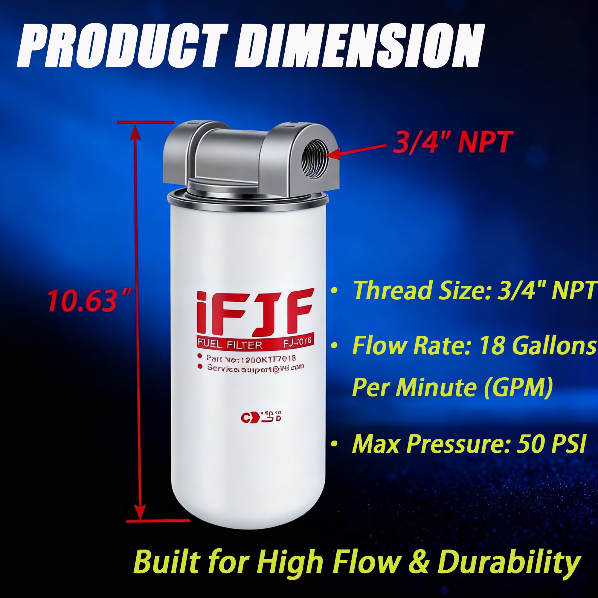 iFJF 3-4in nipple detail enabling proper flow and versatile fittings