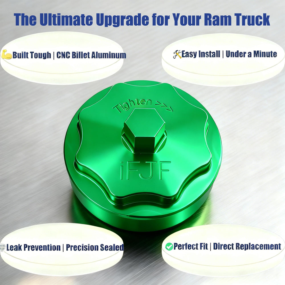 iFJF green billet cap adds rugged look and durability