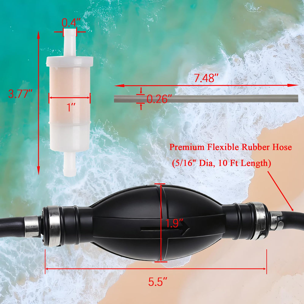iFJF primer bulb with check valve for flexibility and leak prevention