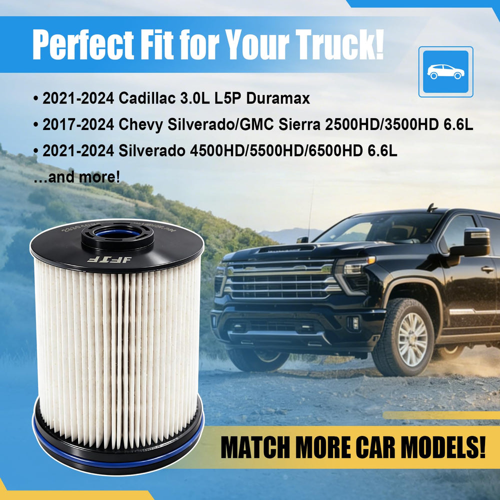 iFJF TP1015 diesel filter rear view highlights compact, easy-install design.