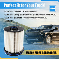 iFJF TP1015 diesel filter rear view highlights compact, easy-install design.