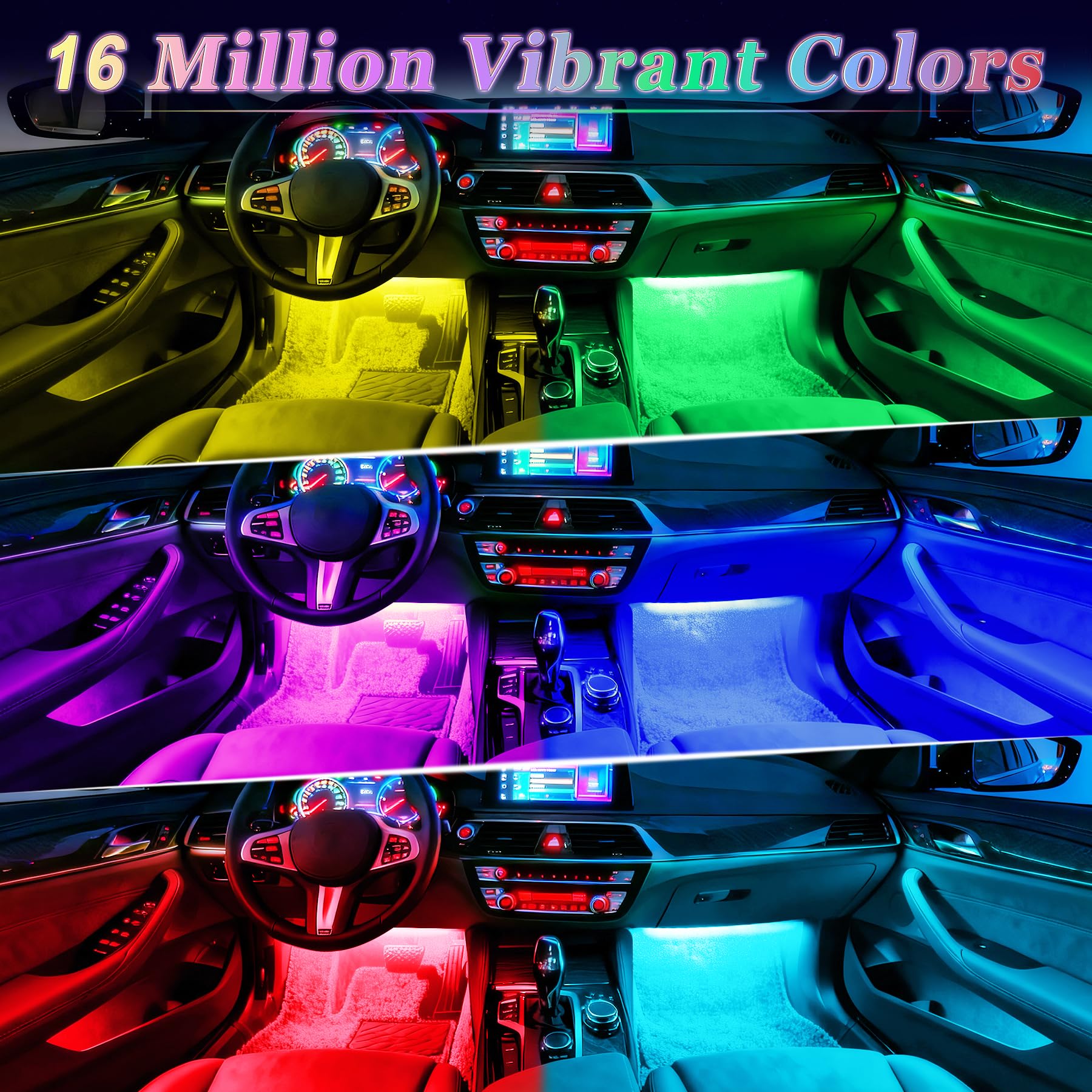 iFunyLED app controlled DIY mode lets you tailor colors and effects to match your mood.