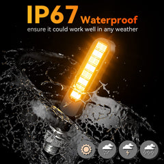 iFunyLED flowing LED turn signal, IP67 waterproof for harsh weather.