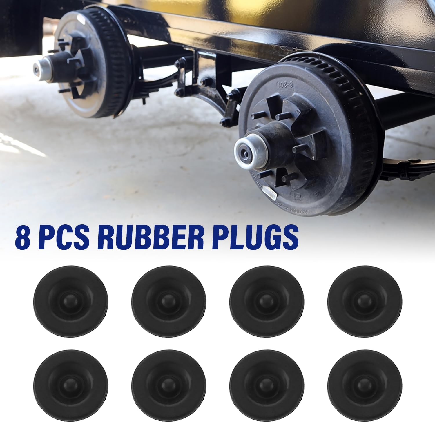 IFYKIM trailer hub dust cap fits 4- and 5-lug hubs