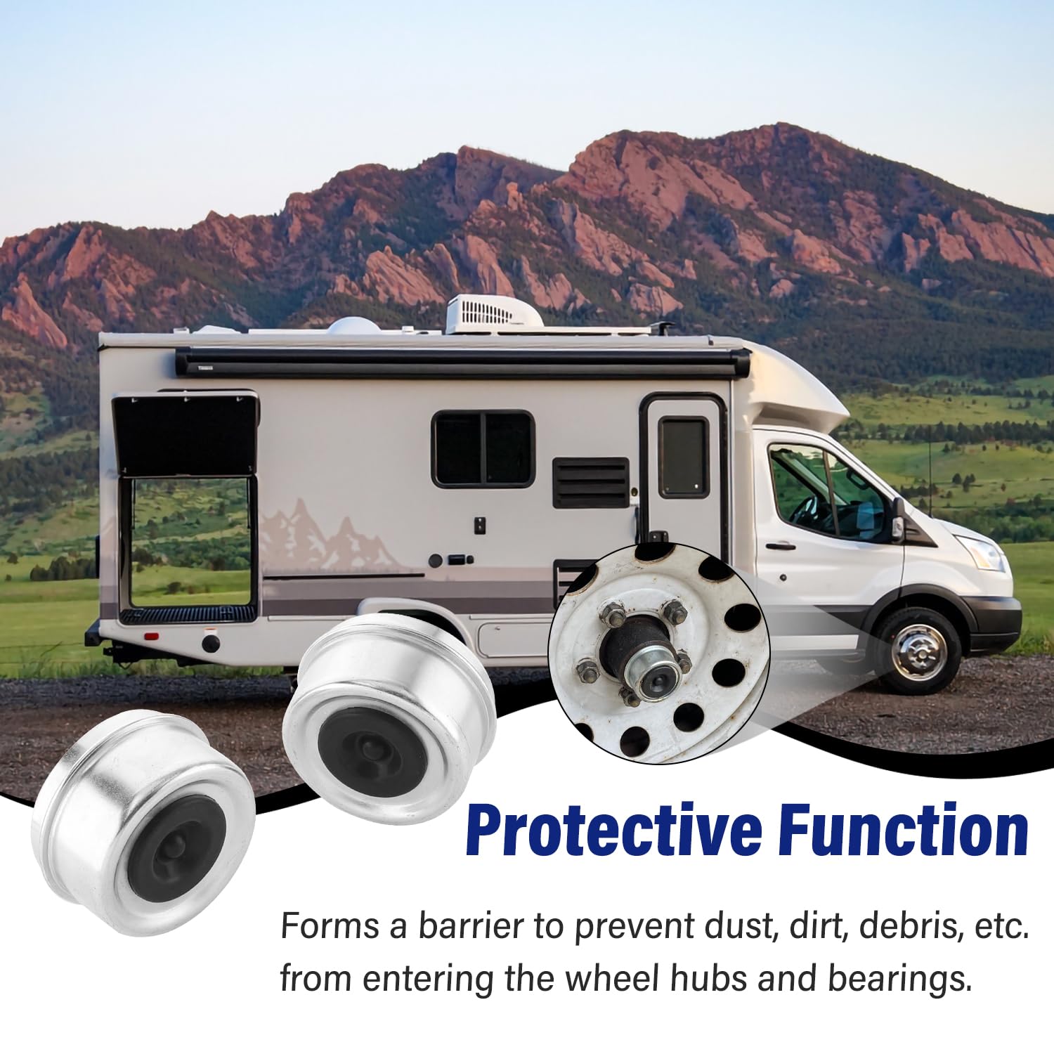 IFYKIM dust cap installation using rubber hammer for a snug fit