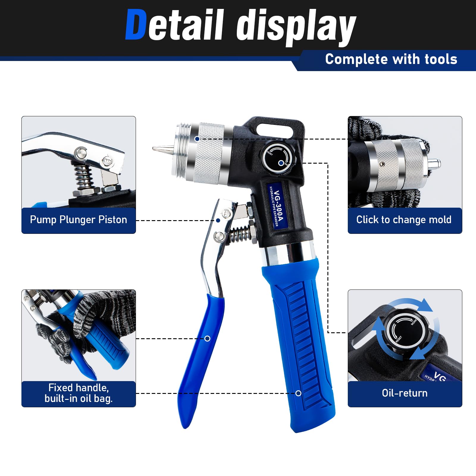 iGeelee 7-heads kit image shows multiple head sizes for various diameters.