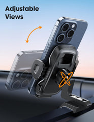 iGoevo Tacoma dashboard clip with curved base fitting the dash