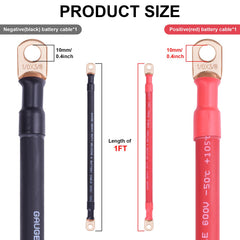 iGreely 3/8 inch lug terminal on a durable power cable
