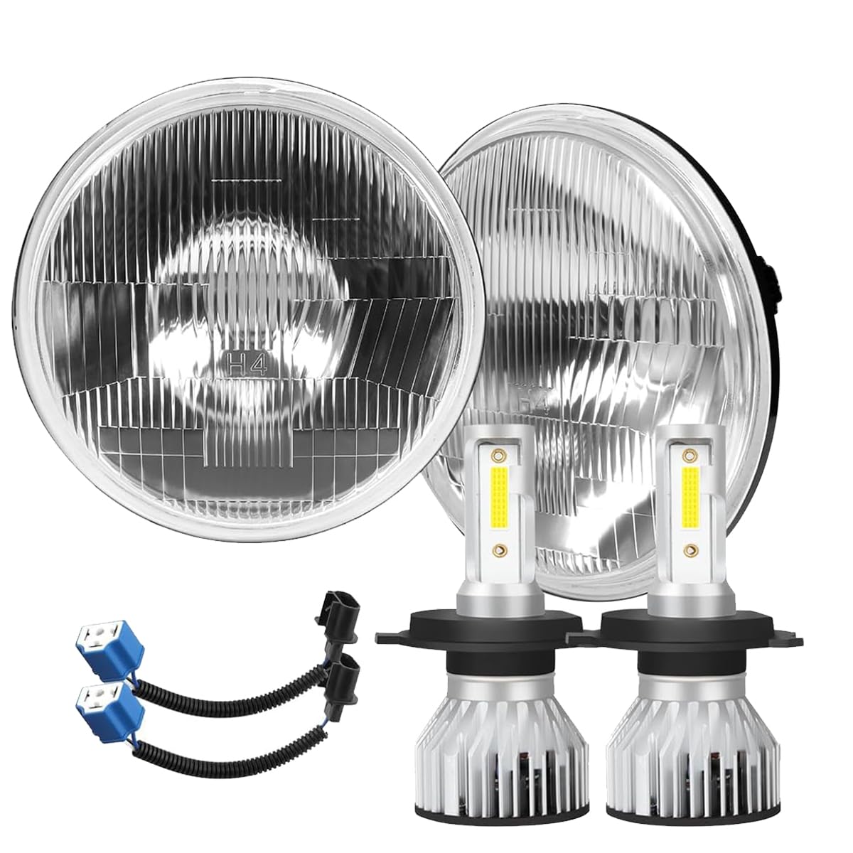 IHNZCB H4-9003 LED bulbs deliver crisp dual-beam output for safer night driving.