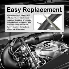 IHOTDER high-pressure 250 PSI hose ensures stable coolant connections