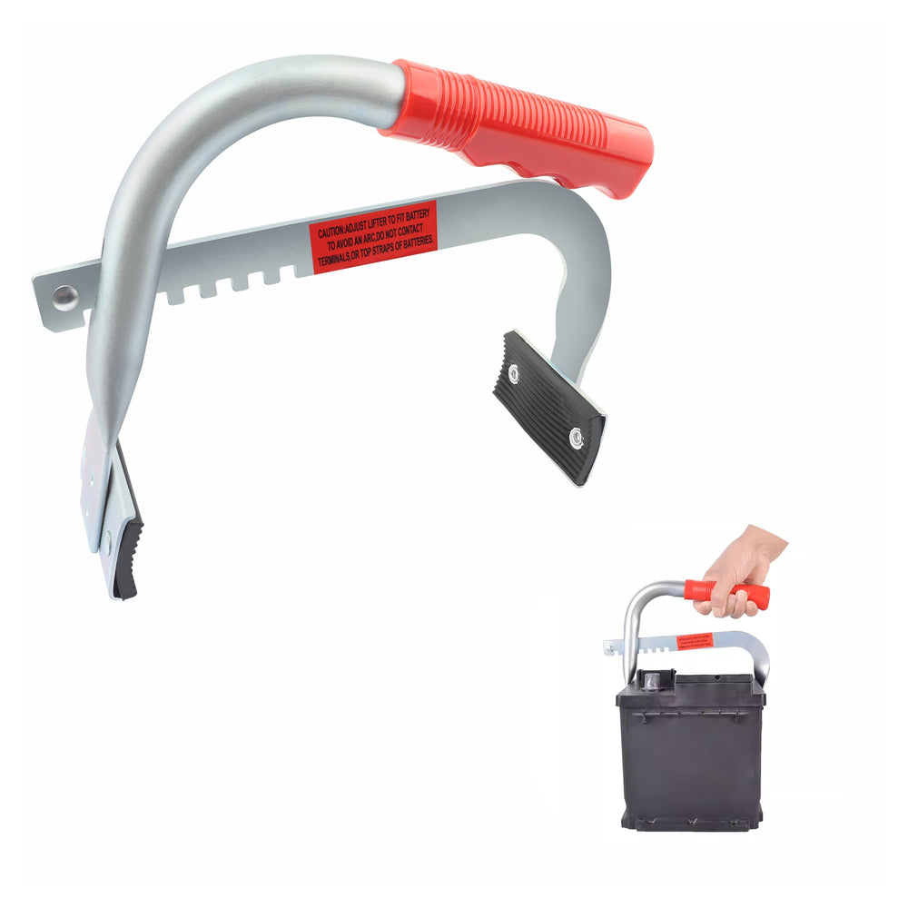 IHOTDER heavy-duty battery carrier side view for secure mounting.
