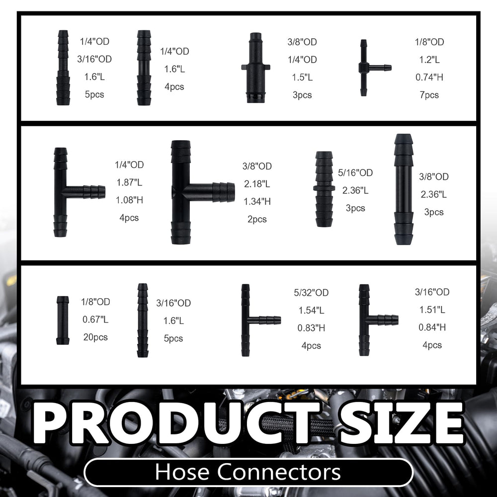 IHOTDER hose clamps arranged for secure sealing on multiple sizes