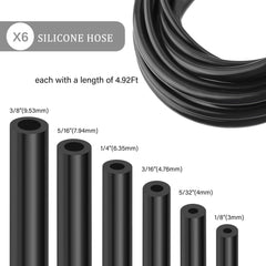 IHOTDER silicone vacuum hose 1/8 image: flexible, heat-tolerant tubing for tight engine bays.