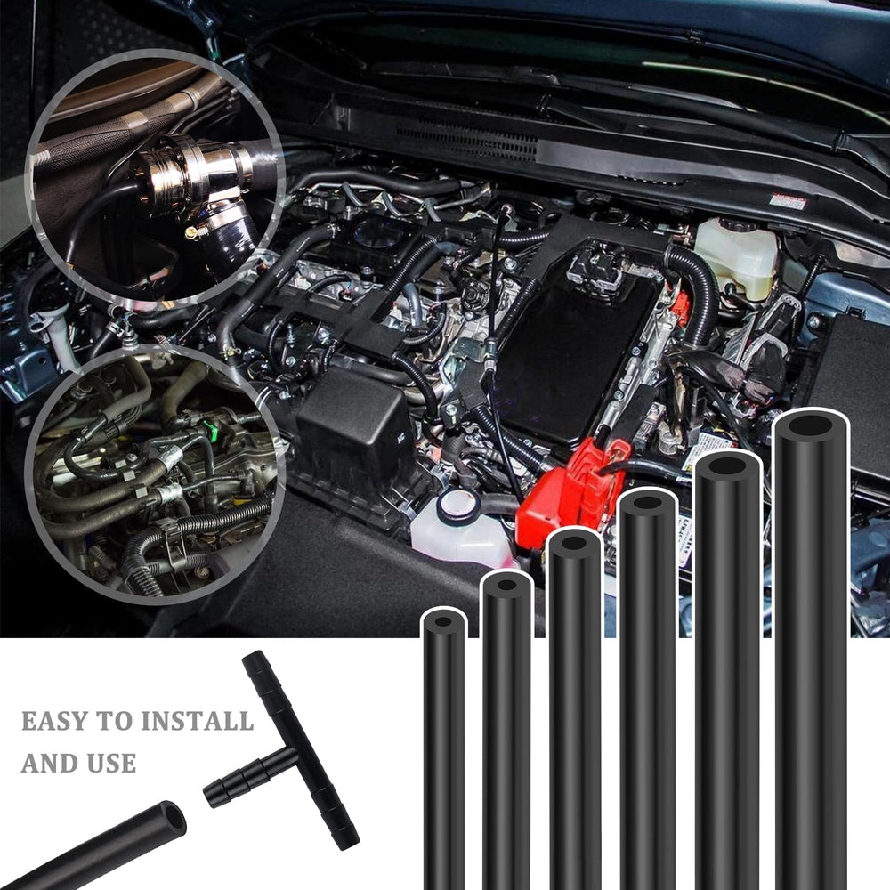 IHOTDER silicone vacuum hose 5/16 image: broad compatibility with various hoses and adapters.