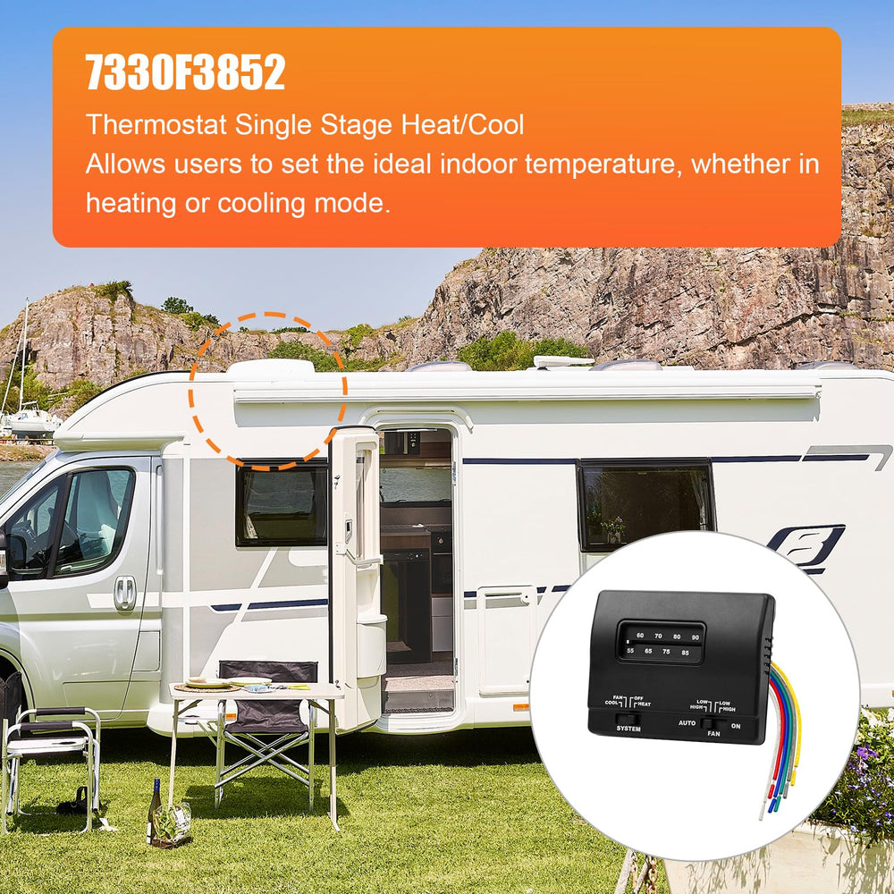 IHOUMEX 7330F3852 12V DC control supports reliable RV power operation.
