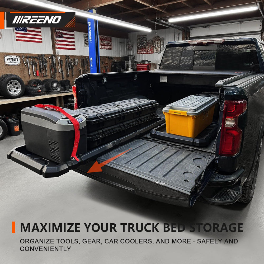 IIIREENO easy-access tailgate-tray enables simple loading and unloading.
