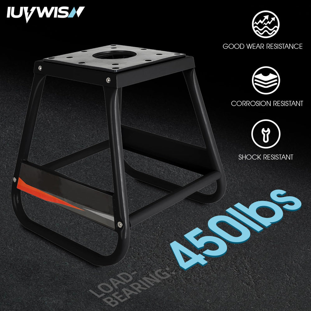 IUVWISN anti-slip rubber top keeps the bike secure during repairs.