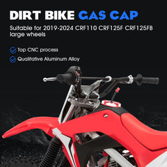 IUVWISN CRF110 gas cap with CNC design for precise threading.