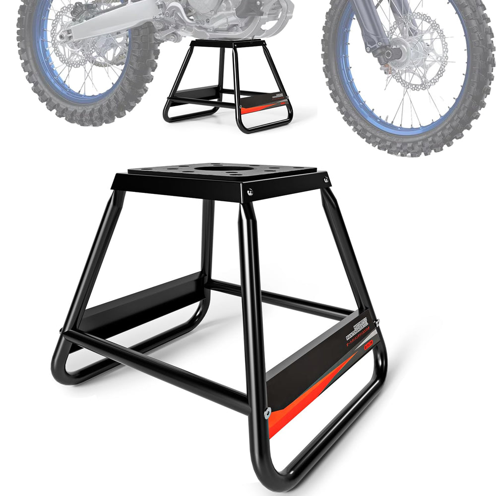 IUVWISN dirt bike stand with detachable design enables easy storage after use.